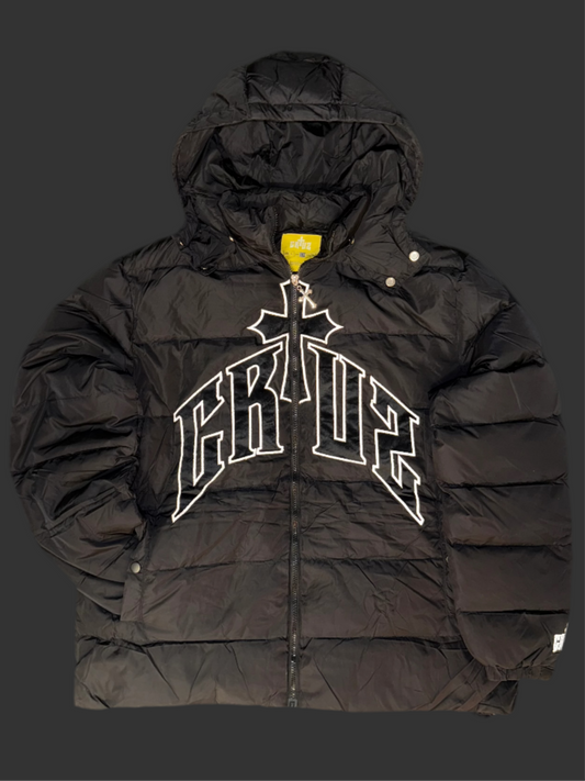 Down feather Jacket (White chest logo outline)
